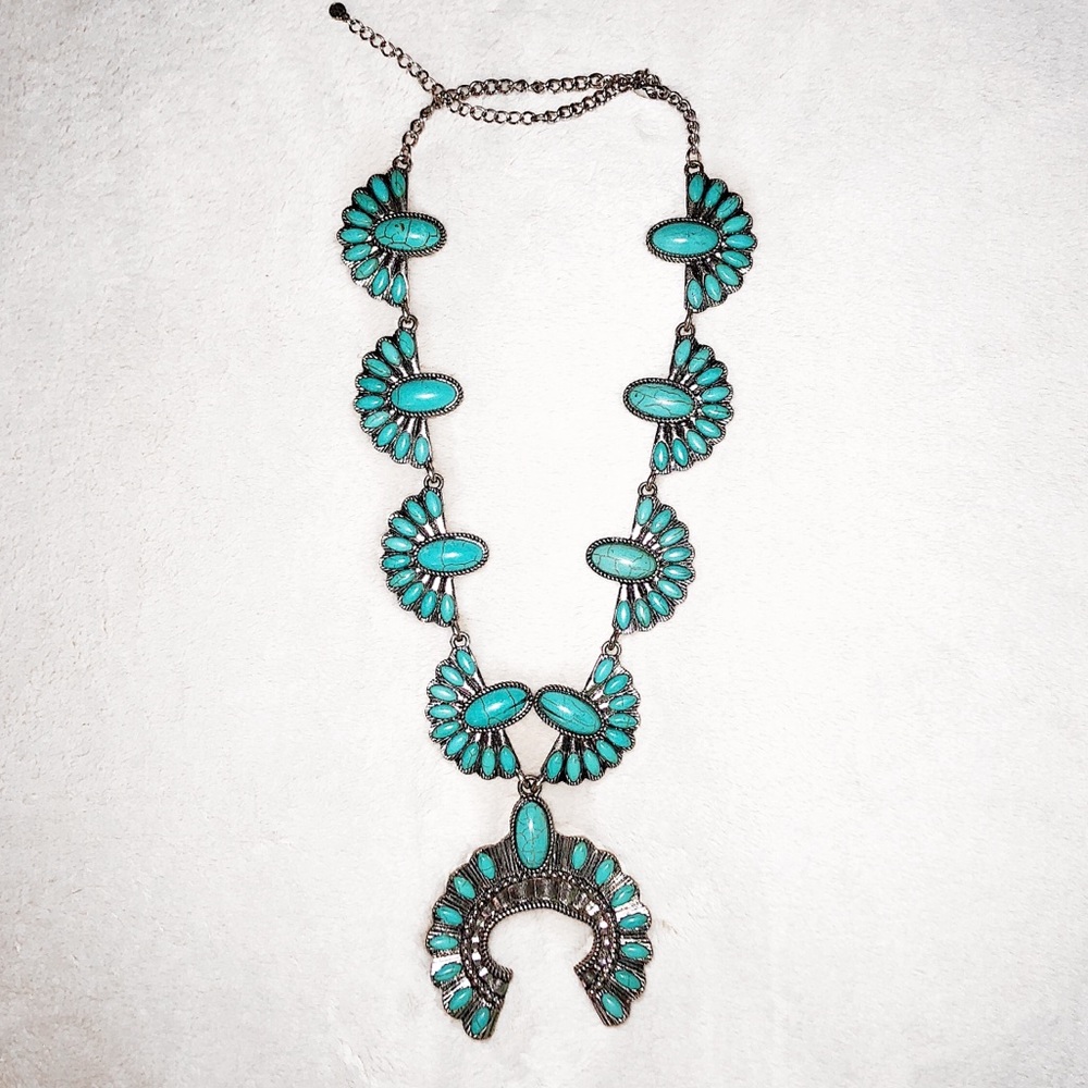 Faux Squash Blossom necklace
